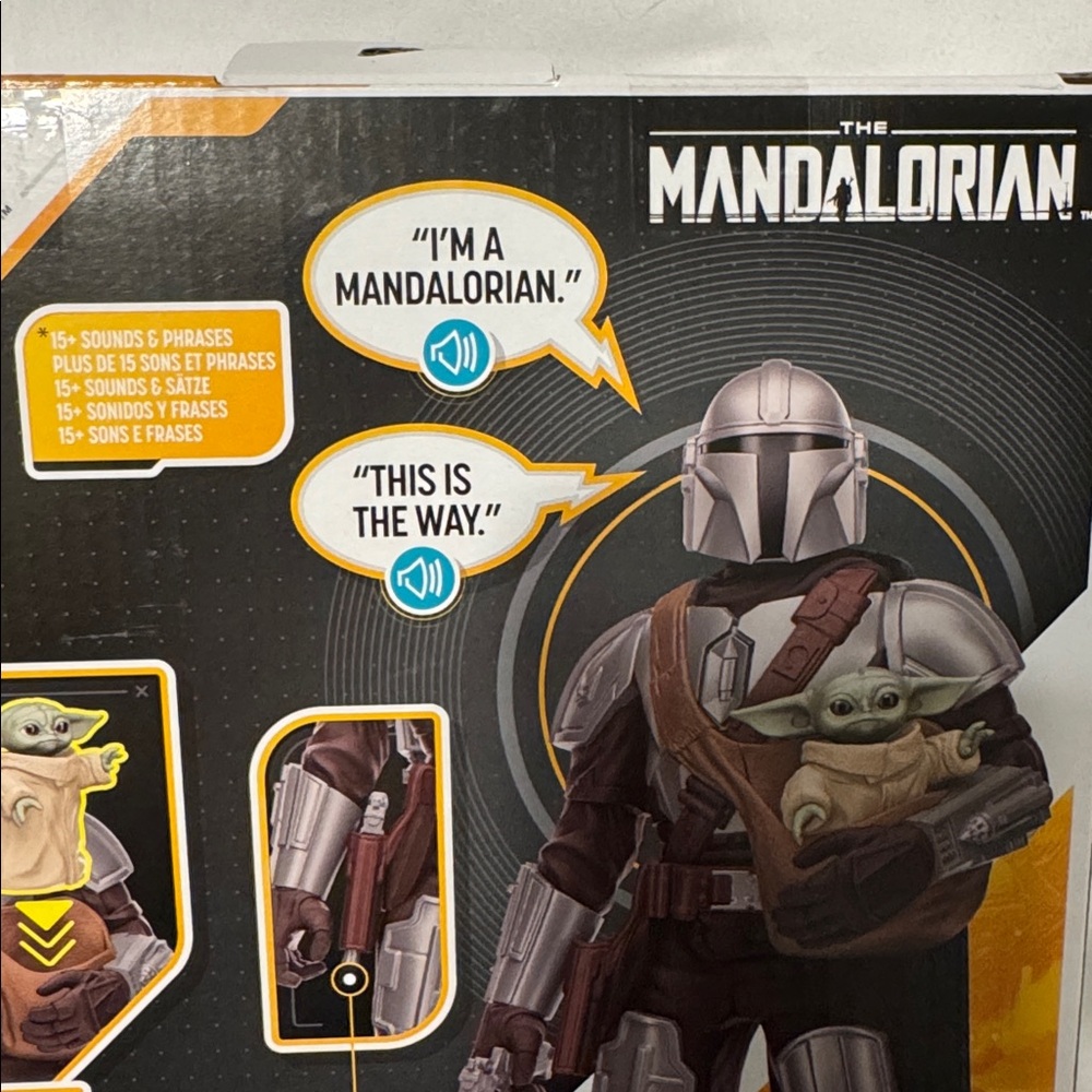 NEW Star Wars The Mandalorian & Grogu Talking Galactic Action Figure Jet Pack - Picture 4 of 6